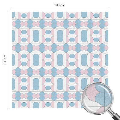 Fólia na okno na ochranu súkromia Pastelové vzory