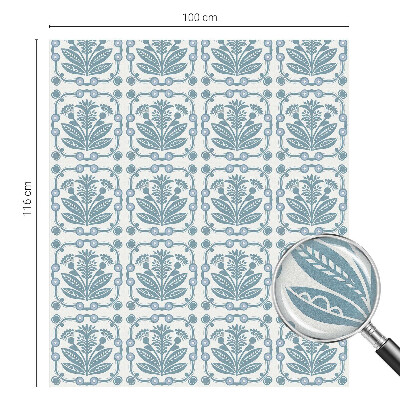 Privátna fólia na okno vitrážová Kvetinový vzor