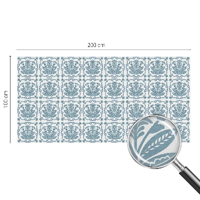 Privátna fólia na okno vitrážová Kvetinový vzor