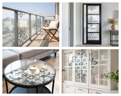 Fólia na okno na ochranu súkromia Klasický ornament