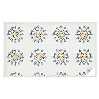 Samolepiaca vitráž na okno a dvere Dekoratívna mandala