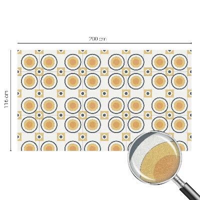 Samolepiaca fólia na sklo Retro kruhy