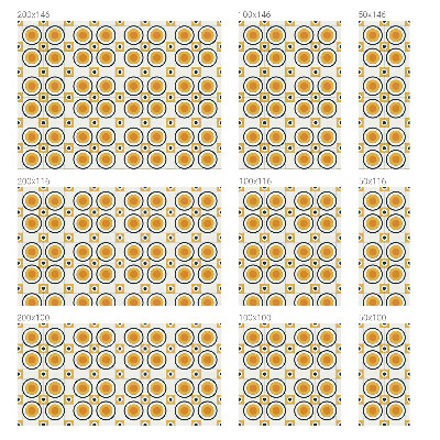 Samolepiaca fólia na sklo Retro kruhy