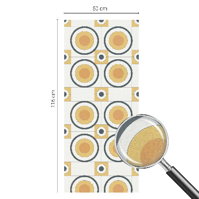 Samolepiaca fólia na sklo Retro kruhy