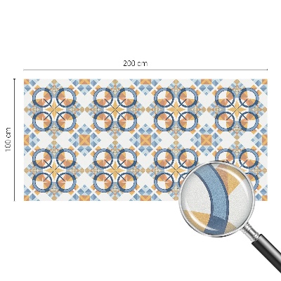 Samolepiaca vitráž na okno a dvere Geometrický vzor