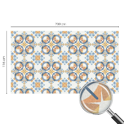 Samolepiaca vitráž na okno a dvere Geometrický vzor