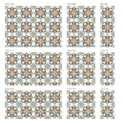 Samolepiaca vitráž na okno a dvere Geometrický vzor