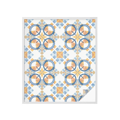 Samolepiaca vitráž na okno a dvere Geometrický vzor