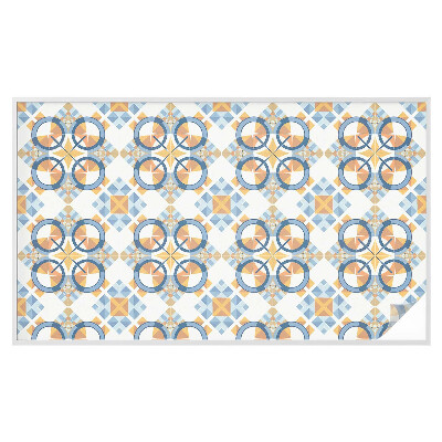 Samolepiaca vitráž na okno a dvere Geometrický vzor