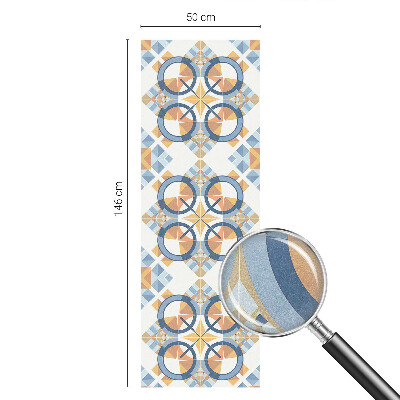 Samolepiaca vitráž na okno a dvere Geometrický vzor