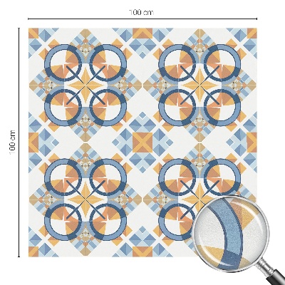 Samolepiaca vitráž na okno a dvere Geometrický vzor