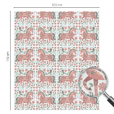 Samolepiaca fólia na sklo Farebné kone