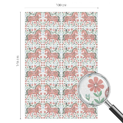 Samolepiaca fólia na sklo Farebné kone