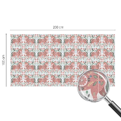 Samolepiaca fólia na sklo Farebné kone