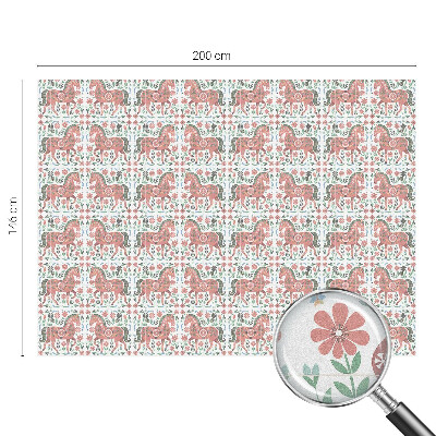 Samolepiaca fólia na sklo Farebné kone