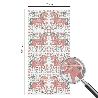 Samolepiaca fólia na sklo Farebné kone