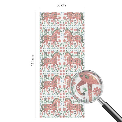 Samolepiaca fólia na sklo Farebné kone