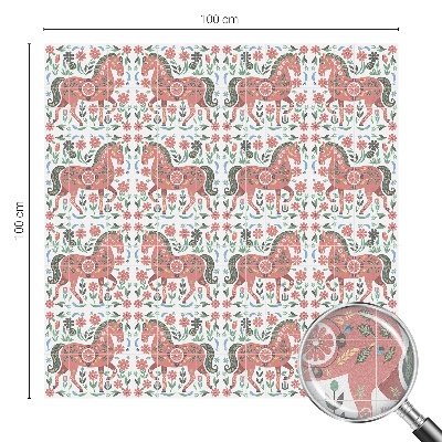 Samolepiaca fólia na sklo Farebné kone