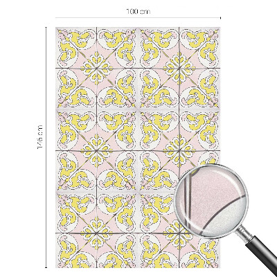 Privátna fólia na okno vitrážová Abstraktné kvety