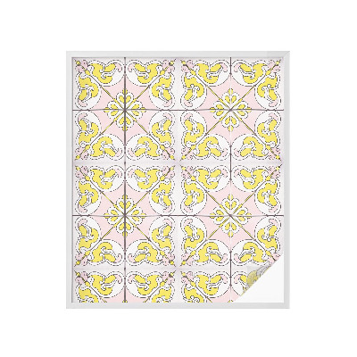 Privátna fólia na okno vitrážová Abstraktné kvety