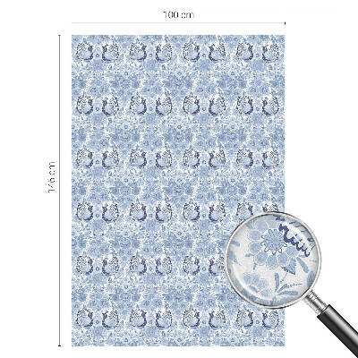 Dekoračná fólia na sklo vitráž Kvetinový vták