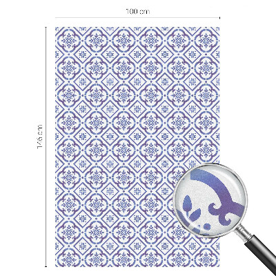 Fólia na okno na ochranu súkromia Modré dlaždice