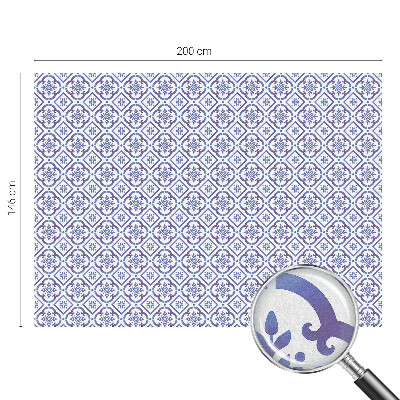 Fólia na okno na ochranu súkromia Modré dlaždice