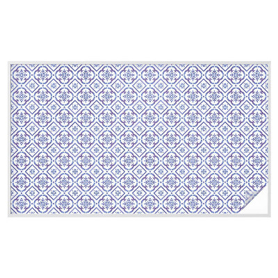 Fólia na okno na ochranu súkromia Modré dlaždice