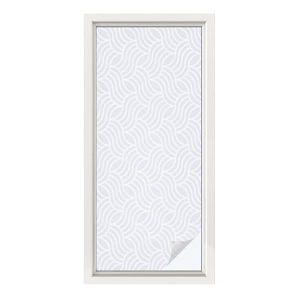 Fólia na okno na ochranu súkromia Vlny harmónie