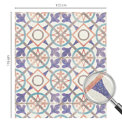 Privátna fólia na okno vitrážová Farebné mozaiky