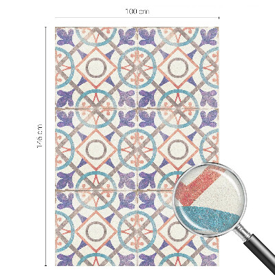 Privátna fólia na okno vitrážová Farebné mozaiky