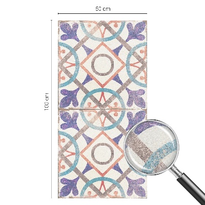 Privátna fólia na okno vitrážová Farebné mozaiky