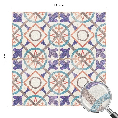 Privátna fólia na okno vitrážová Farebné mozaiky