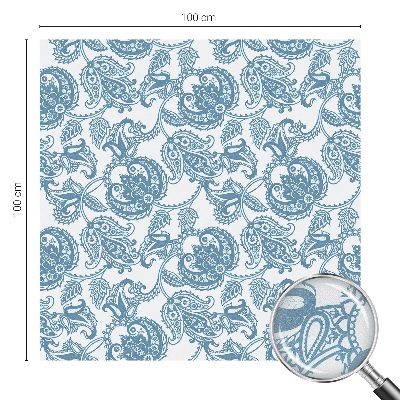 Dekoračná fólia na sklo vitráž Modré ozdoby