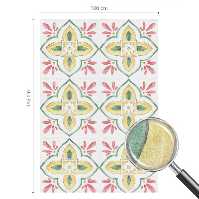 Privátna fólia na okno vitrážová Kvetinový ornament