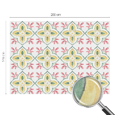 Privátna fólia na okno vitrážová Kvetinový ornament