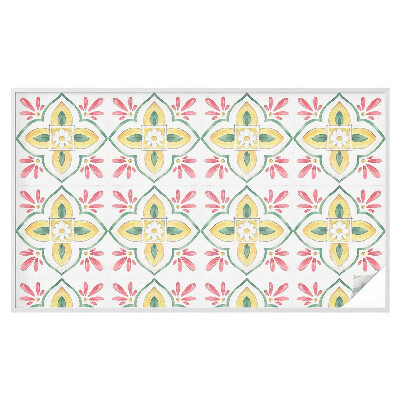 Privátna fólia na okno vitrážová Kvetinový ornament