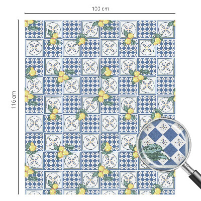 Fólia na okno na ochranu súkromia Citrónový vzor