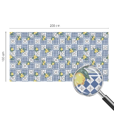 Fólia na okno na ochranu súkromia Citrónový vzor