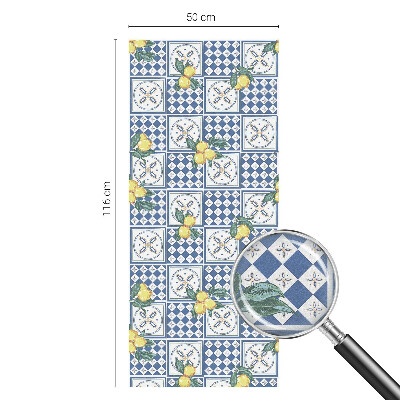 Fólia na okno na ochranu súkromia Citrónový vzor