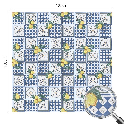 Fólia na okno na ochranu súkromia Citrónový vzor