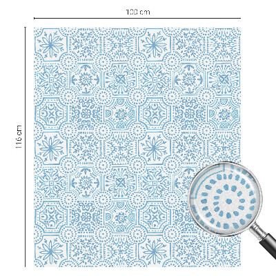 Fólia na okno na ochranu súkromia Modré dlaždice