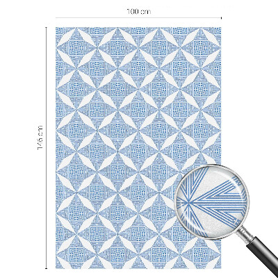 Samolepiaca vitráž na okno a dvere Geometrické bludiská