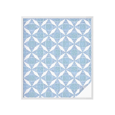 Samolepiaca vitráž na okno a dvere Geometrické bludiská