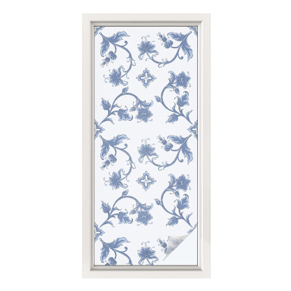 Samolepiaca fólia na sklo Kvetinový ornament