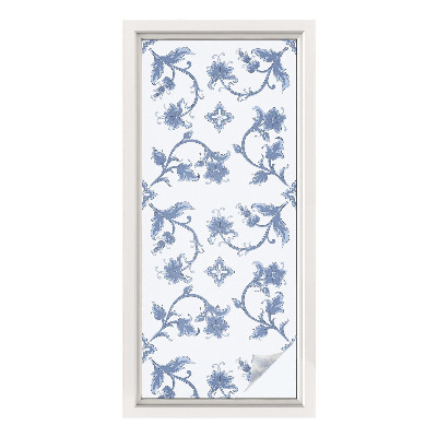 Samolepiaca fólia na sklo Kvetinový ornament