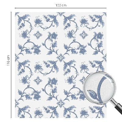 Samolepiaca fólia na sklo Kvetinový ornament