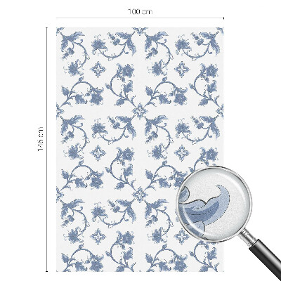 Samolepiaca fólia na sklo Kvetinový ornament