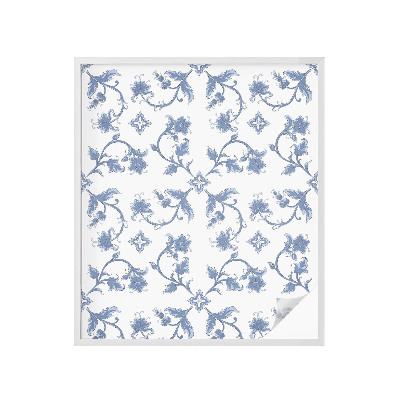 Samolepiaca fólia na sklo Kvetinový ornament