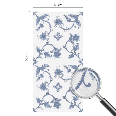 Samolepiaca fólia na sklo Kvetinový ornament